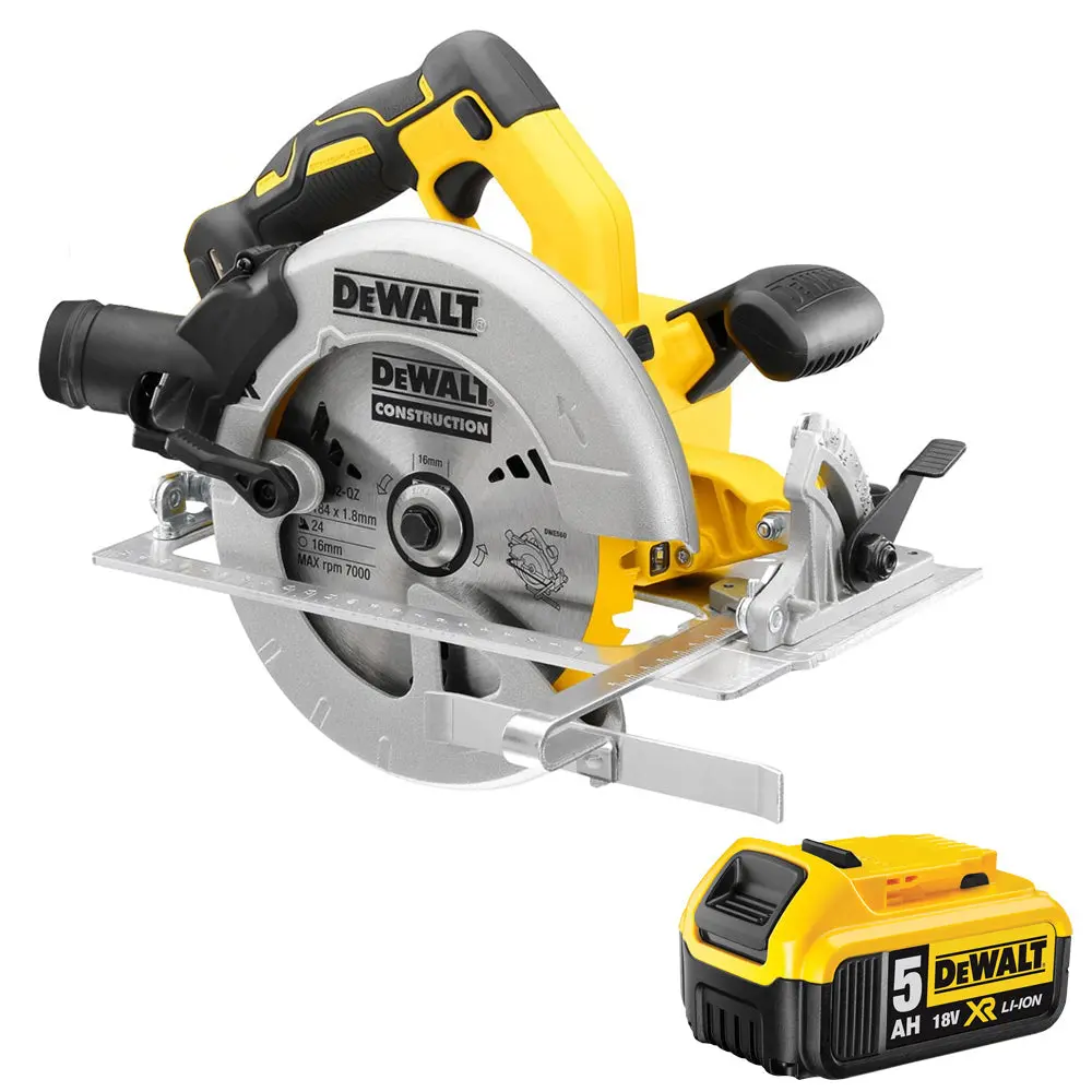 Dewalt Dcs570n 18V 184Mm Brushless Circular Saw With 1 X 5.0Ah Battery 1