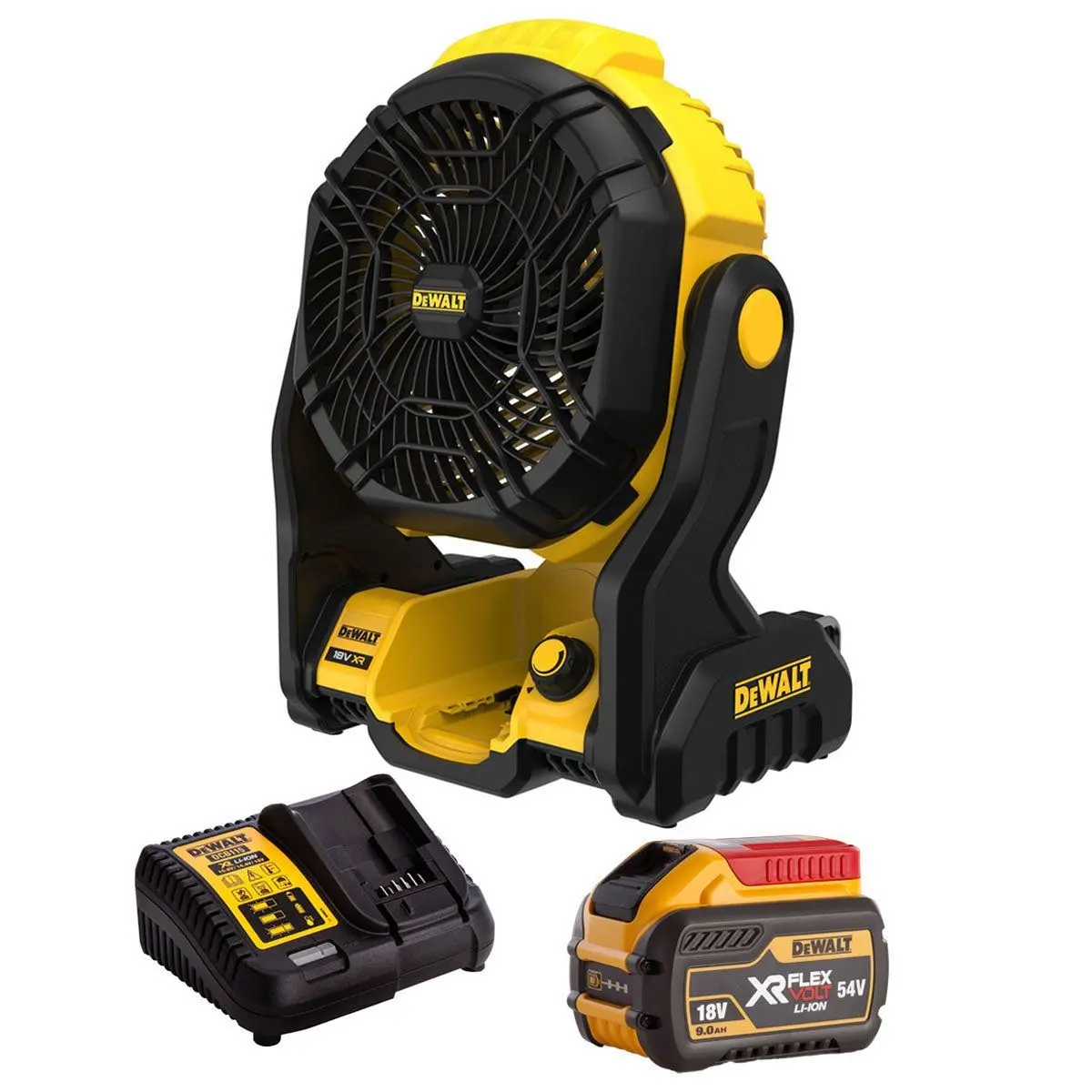 Dewalt Dce512n 18V Xr Cordless Jobsite Fan With 1 X 9.0Ah Battery & Charger 1