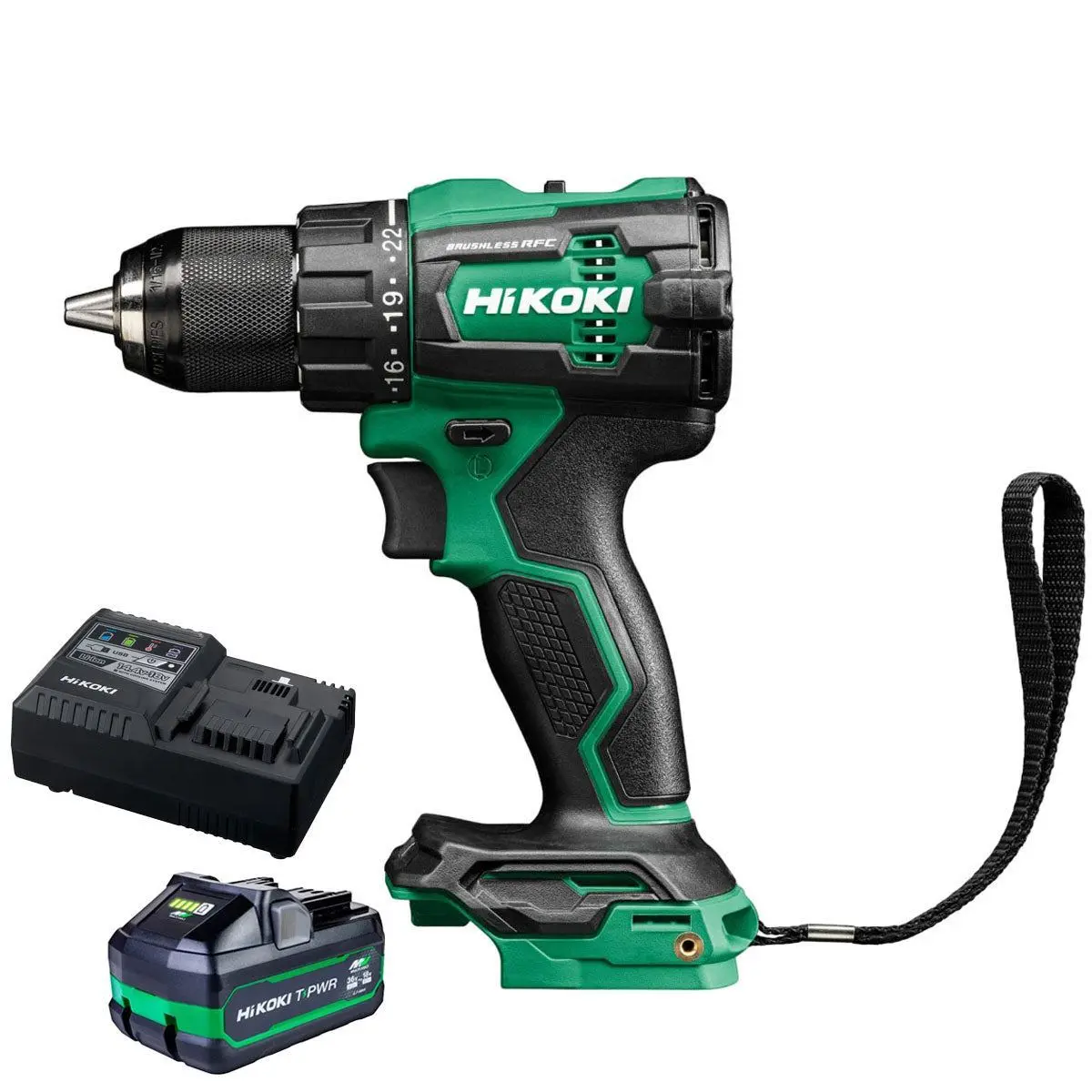 Hikoki Dv18dew2z 18V Brushless Combi Drill With 1 X 4.0Ah/8.0Ah Battery & Charger 1