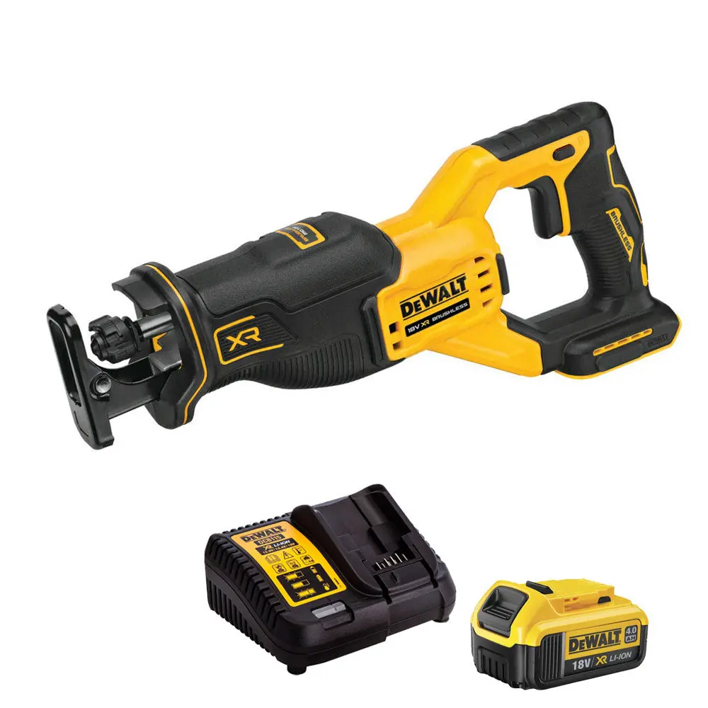 Dewalt Dcs382n 18V Brushless Reciprocating Saw With 1 X 4.0Ah Battery & Charger 1