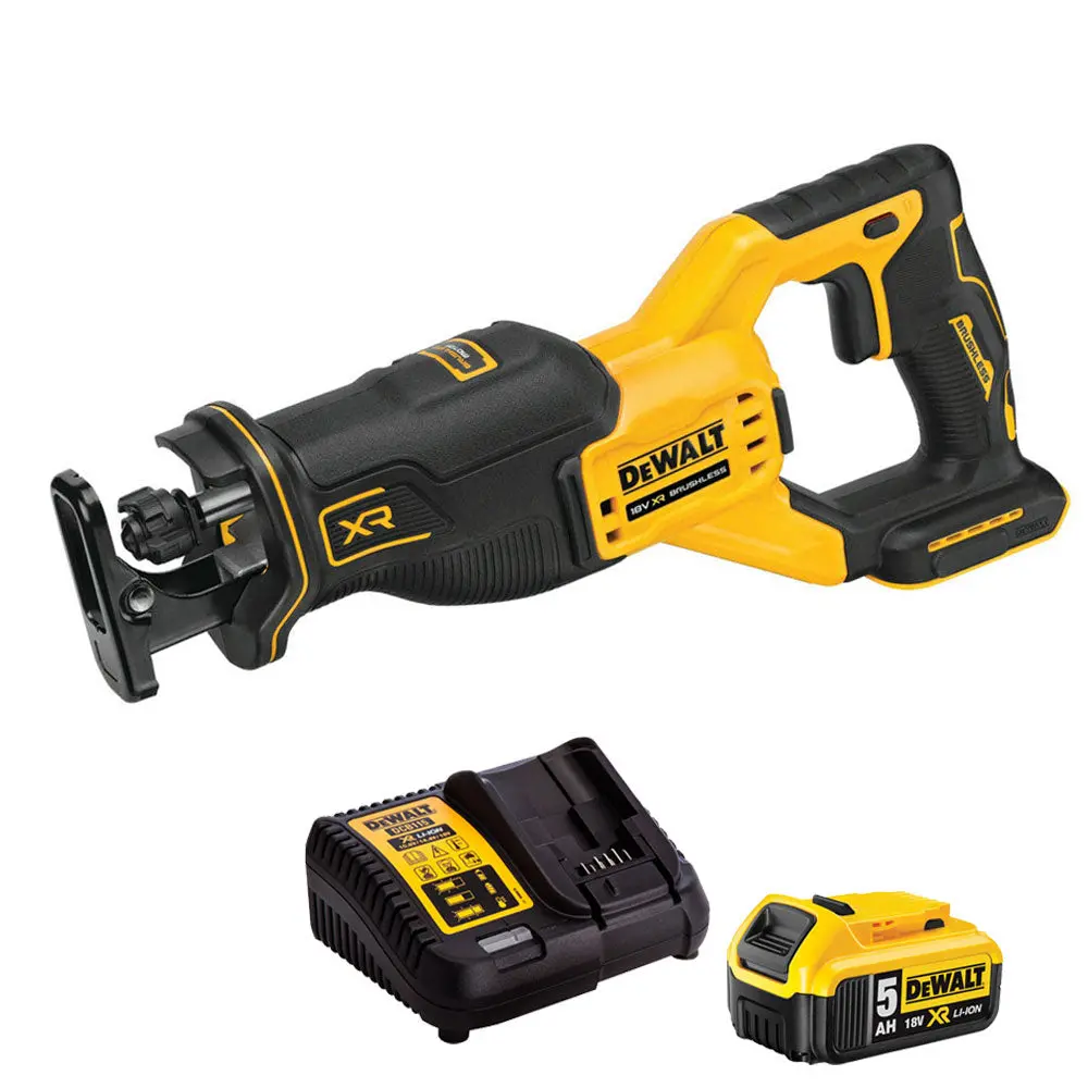Dewalt Dcs382n 18V Brushless Reciprocating Saw With 1 X 5.0Ah Battery & Charger 1