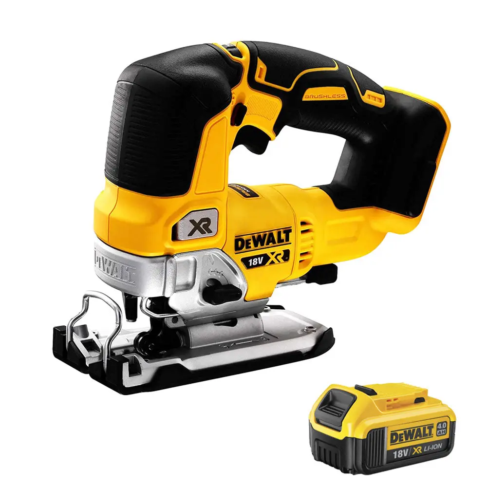 Dewalt Dcs334n 18V Brushless Top Handle Jigsaw With 1 X 4.0Ah Battery 1
