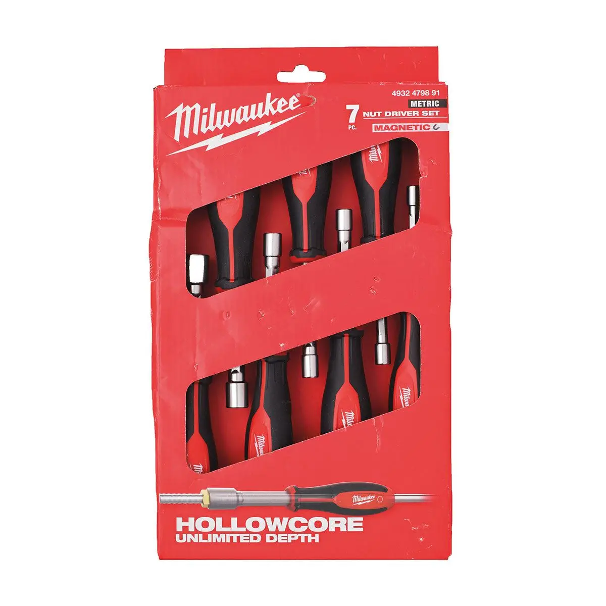 Milwaukee 7 Piece Hollowcore Magnetic Nut Driver Set 4932479891 1