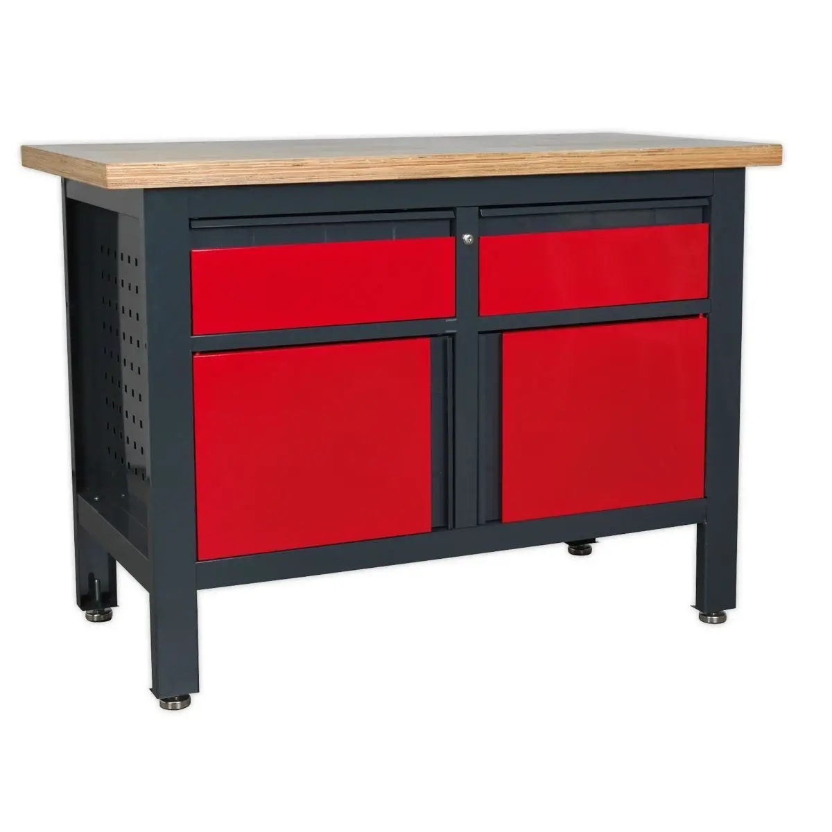Sealey Ap1372a Workstation With 2 Drawers & 2 Cupboards 1