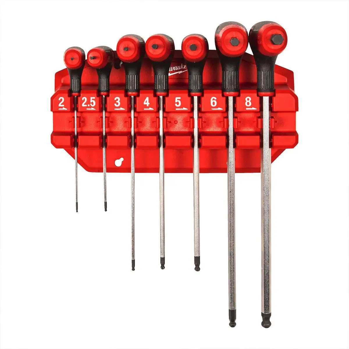Milwaukee 7 Piece Hex Key Wrenches With Comfort Grip Set 4932498677 1