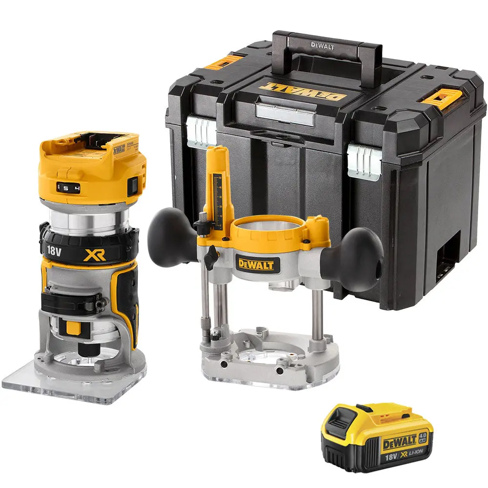 Dewalt Dcw604nt 18V Xr Brushless 1/4" Router Trimmer With 1 X 4.0Ah Battery 1