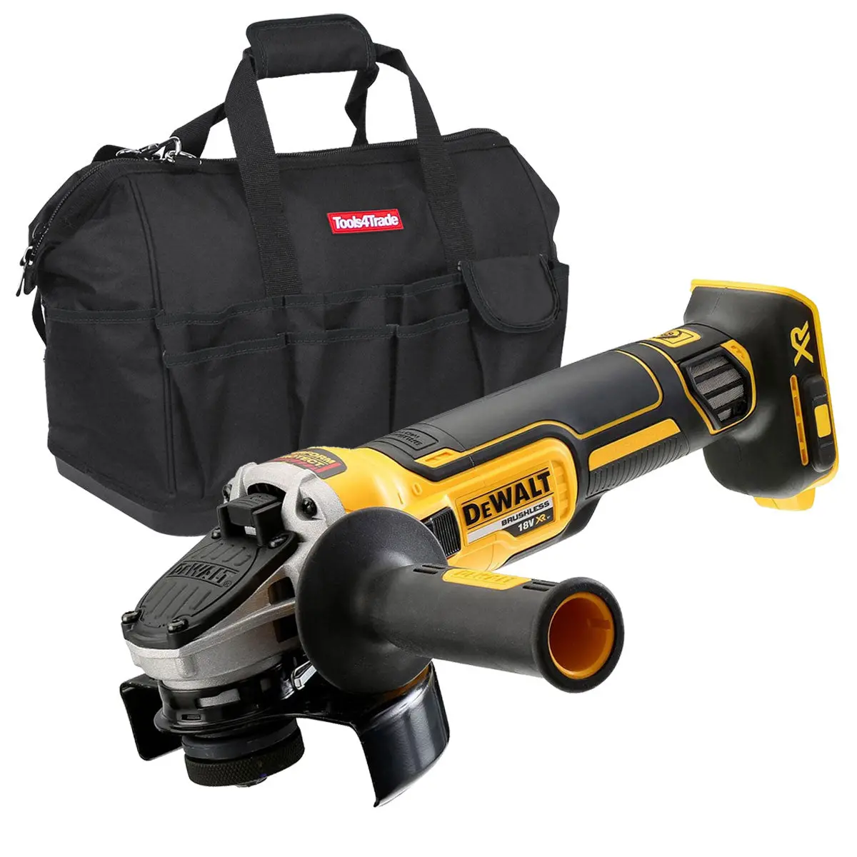 Dewalt Dcg405n 18V Brushless 125Mm Angle Grinder With Bag 1