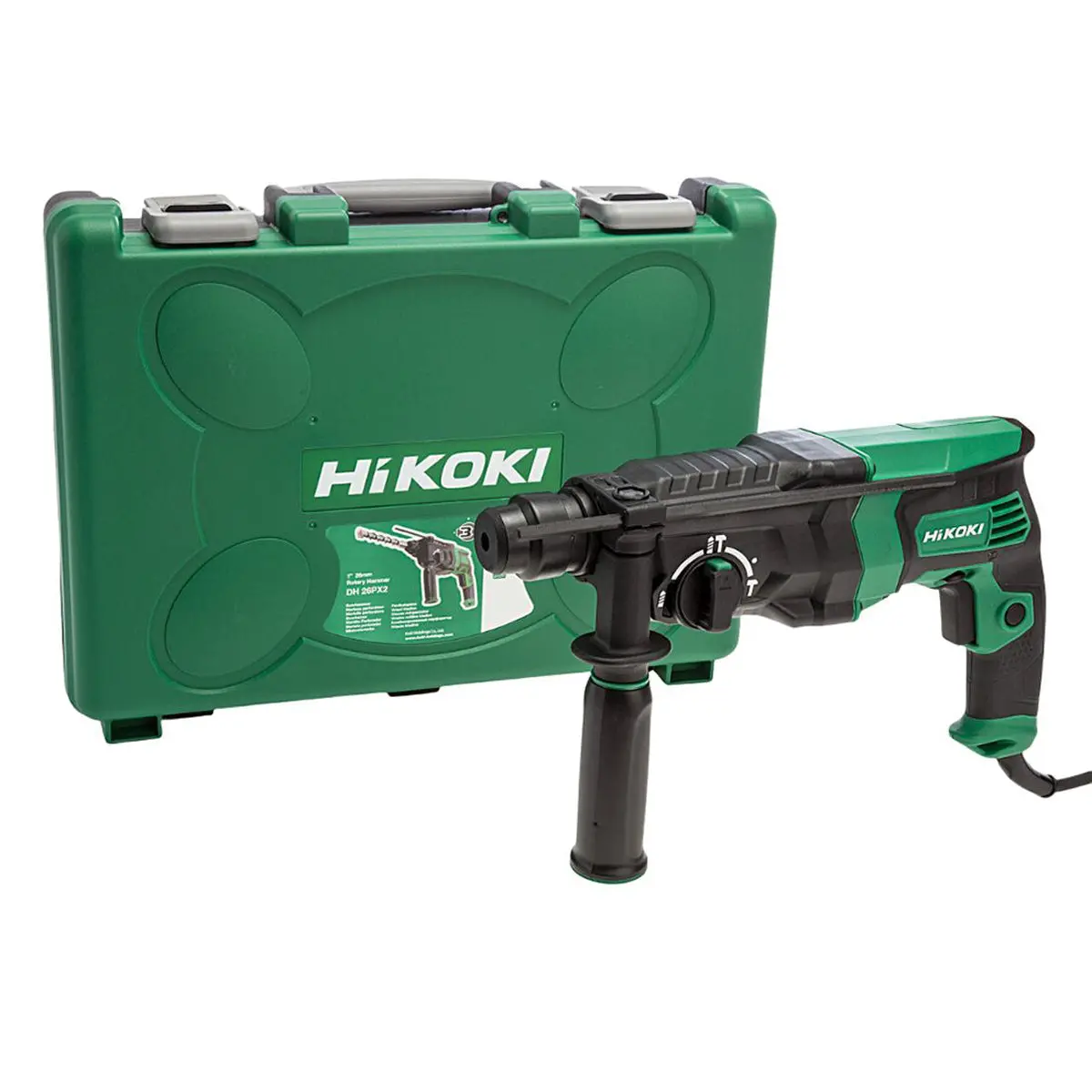 Hikoki Dh26px2j1z 3 Mode Sds+ Rotary Hammer Drill In Carry Case 230V 1
