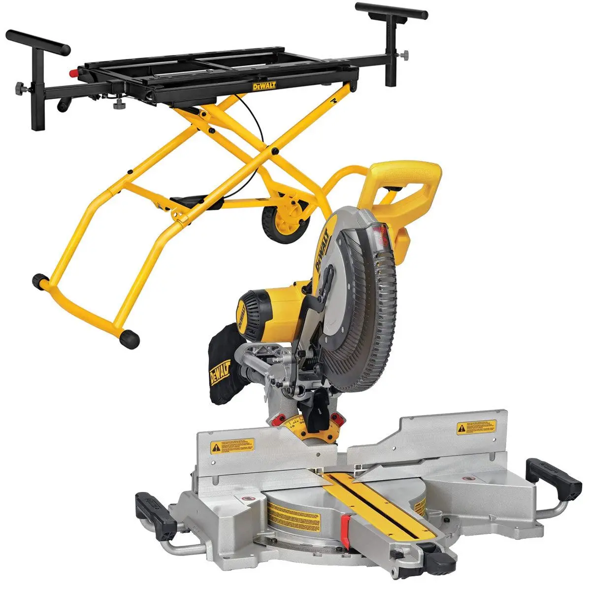 Dewalt Dws780 305Mm Xps Sliding Compound Mitre Saw 110V With Folding Rolling Stand 1