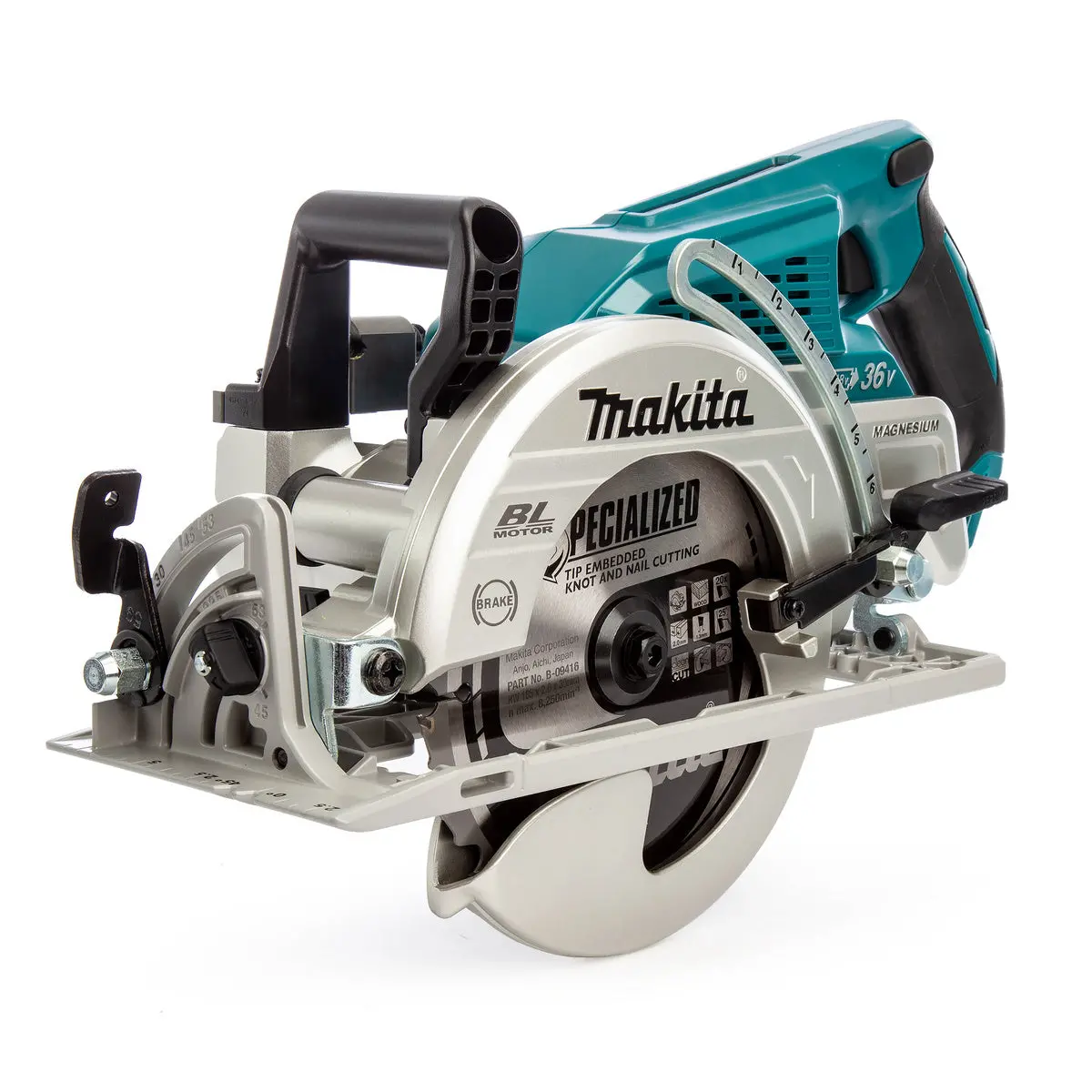 Makita Drs780z 36V Brushless 185Mm Circular Saw With 2 X 5.0Ah Batteries, Charger & Tool Bag 2