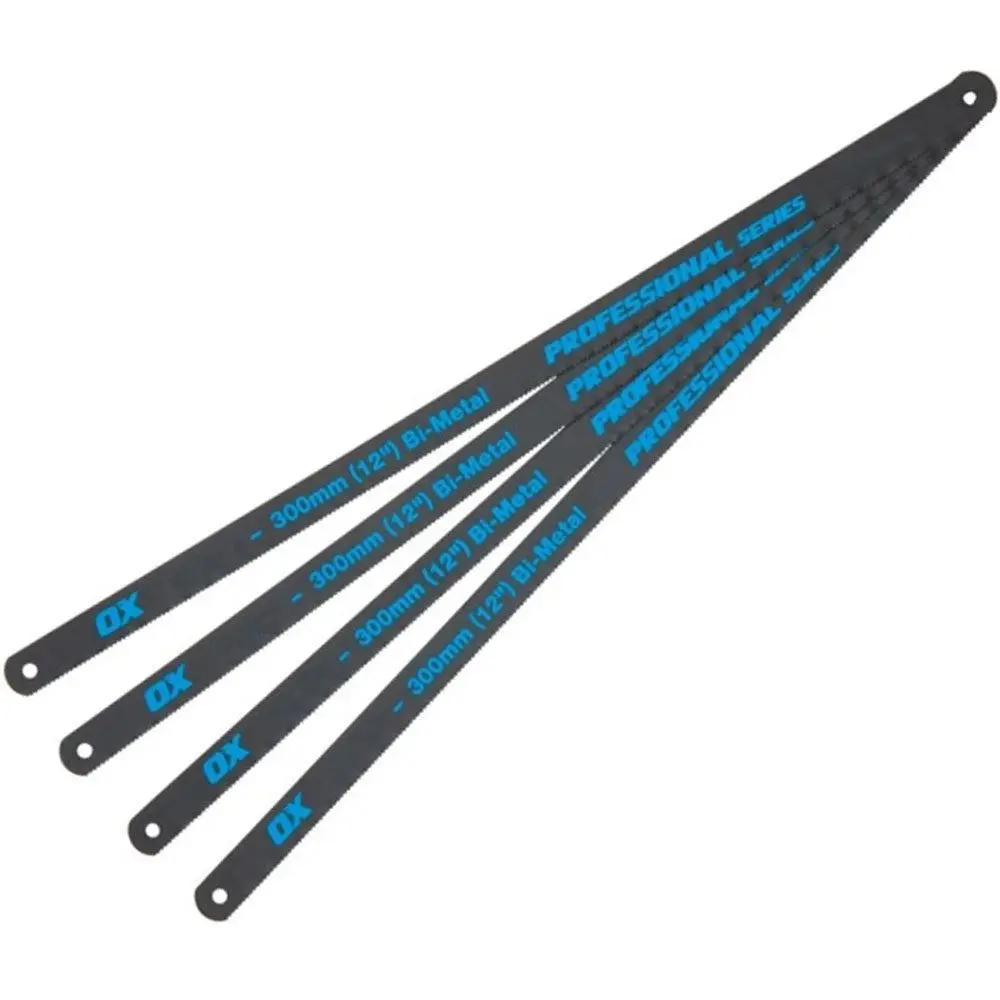 Ox Tools P131324 Pro 12" Hacksaw Blades 24 Tpi Pack 4 1