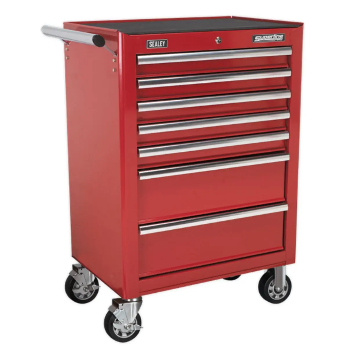 Sealey Ap26479t Rollcab 7 Drawer With Ball Bearing Runners Red 1