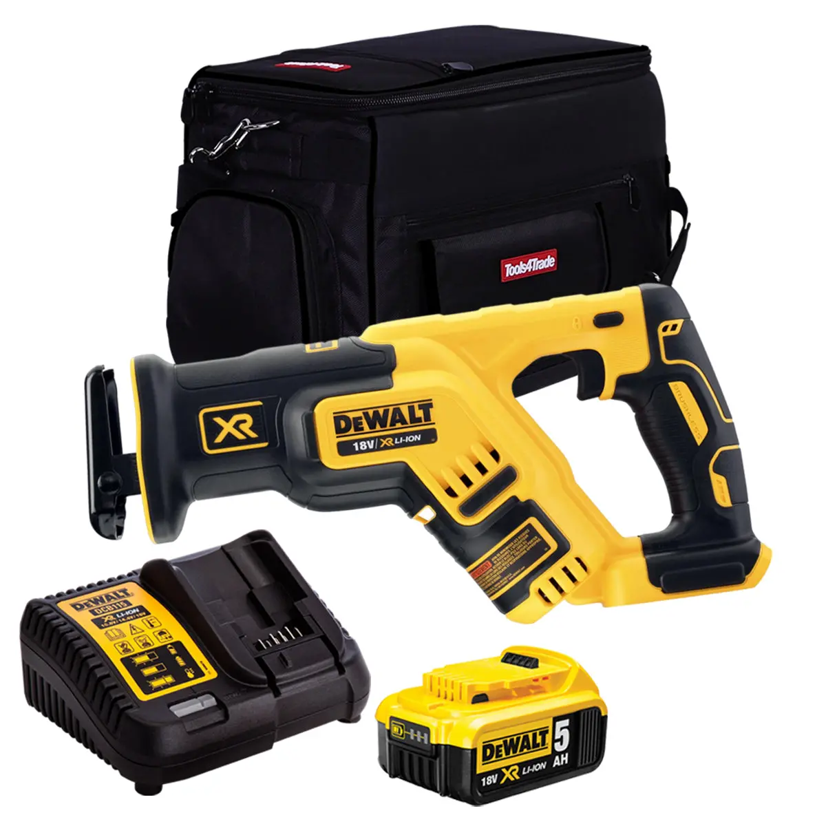 Dewalt Dcs367n 18V Brushless Reciprocating Saw With 1 X 5.0Ah Battery Charger & 20" Bag 1