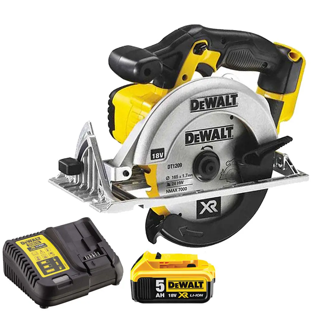Dewalt Dcs391n 18V 165Mm Circular Saw With 1 X 5.0Ah Battery & Charger 1