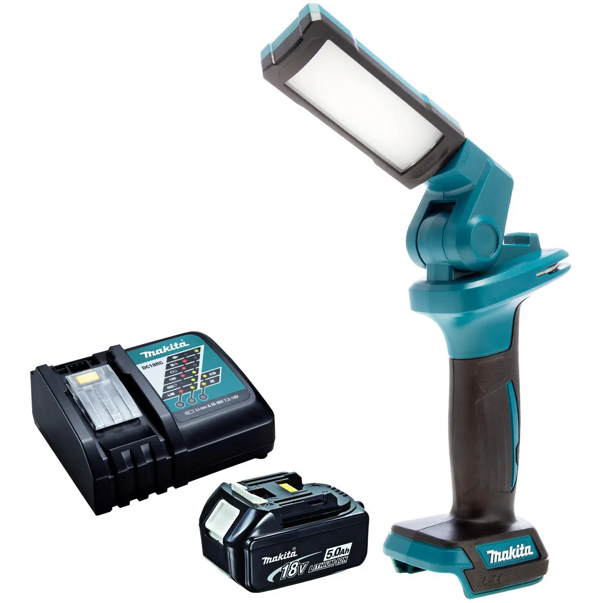 Makita Dml816 18V Flashlight With 1 X 5.0Ah Battery & Charger 1