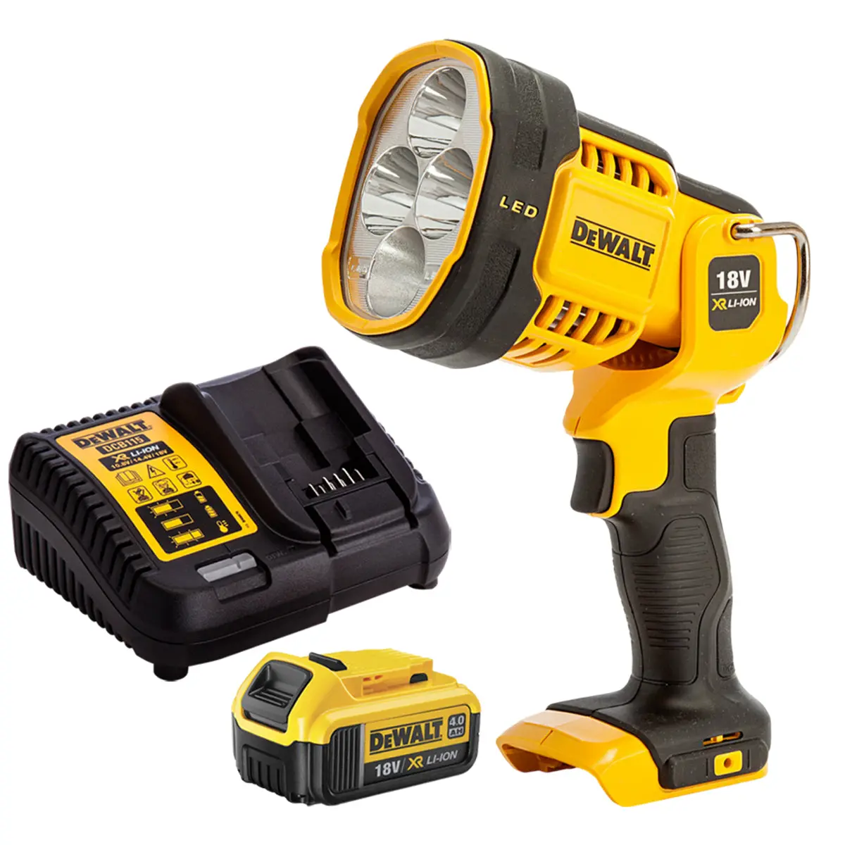 Dewalt Dcl043 18V Led Spotlight With 1 X 4.0Ah Battery & Charger 1