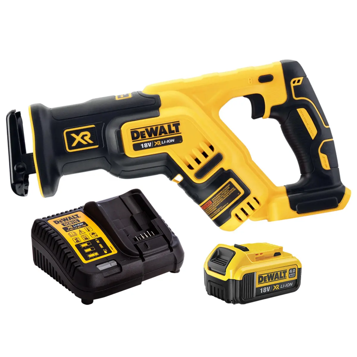 Dewalt Dcs367n 18V Brushless Compact Reciprocating Saw With 1 X 4.0Ah Battery & Charger 1