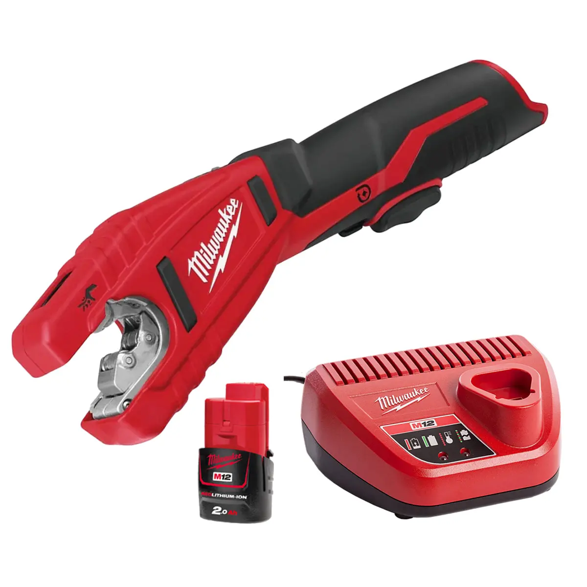 Milwaukee C12pc-0 12V Compact Pipe Cutter With 1 X 2.0Ah Battery & Charger 1