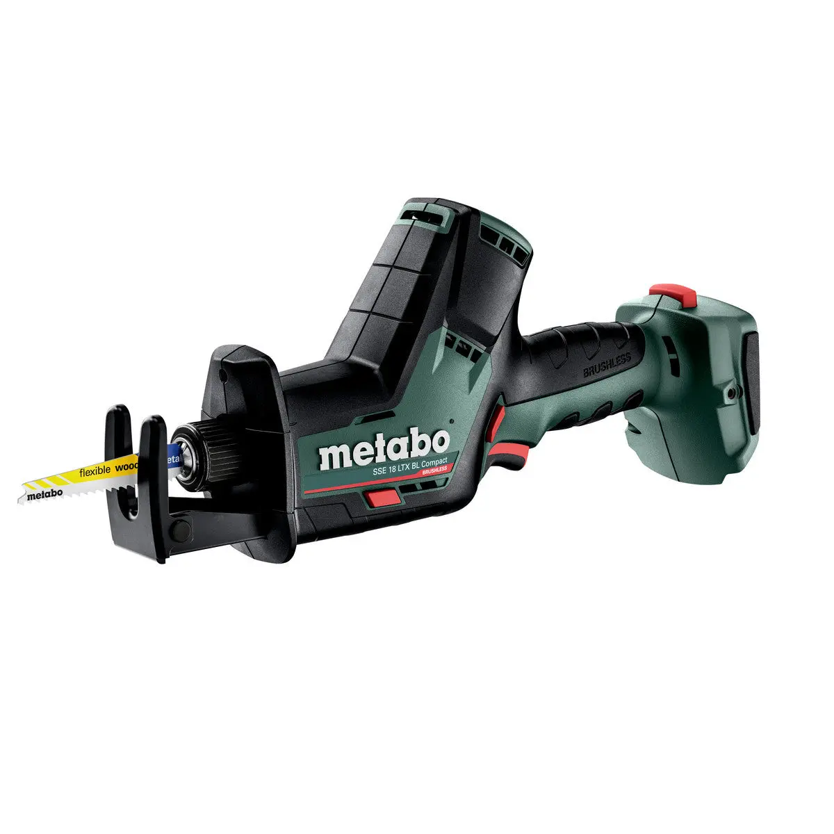 Metabo Sse 18 Ltx Bl Compact 18V Brushless Sabre Saw With 1 X 5.2Ah Battery Charger & Metabox 2