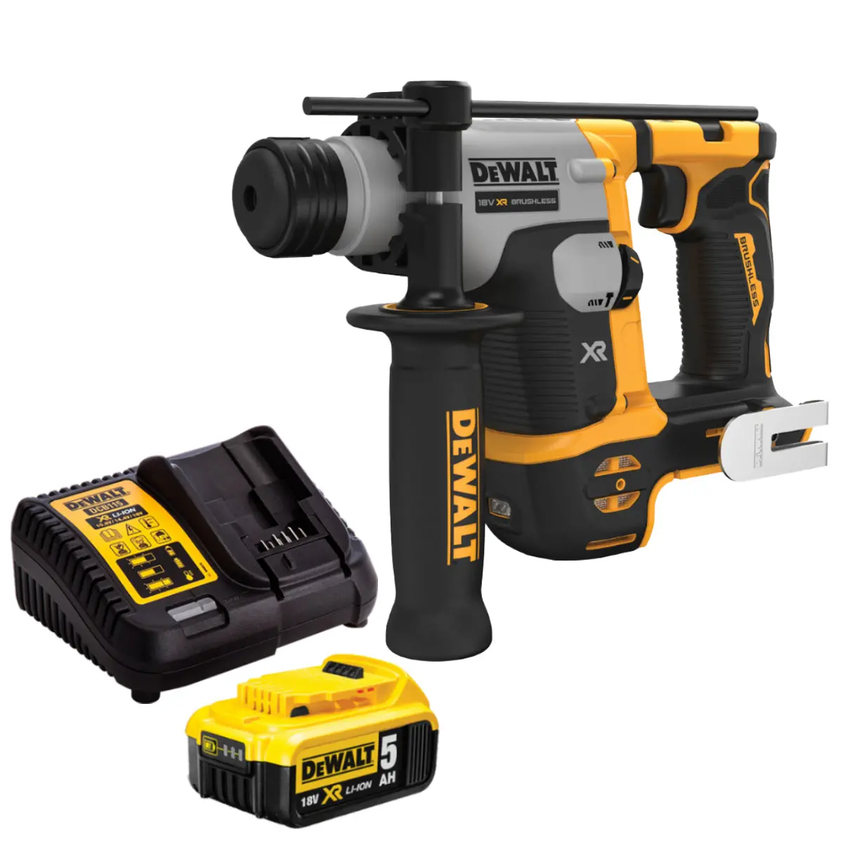 Dewalt Dch172n 18V Xr Brushless Sds Plus Rotary Hammer With 1 X 5.0Ah Battery & Charger 1