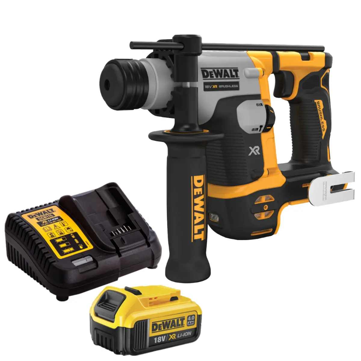 Dewalt Dch172n 18V Xr Brushless Sds Plus Rotary Hammer With 1 X 4.0Ah Battery & Charger 1