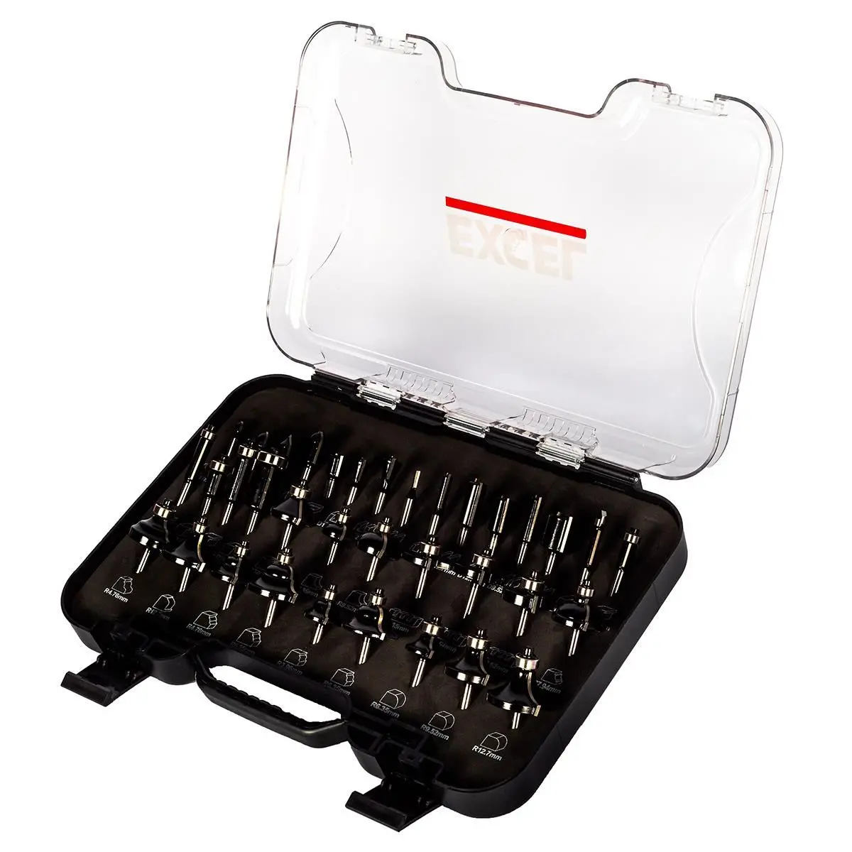 Excel 1/4In Shank Router Cutter Bit 35 Piece Set 1