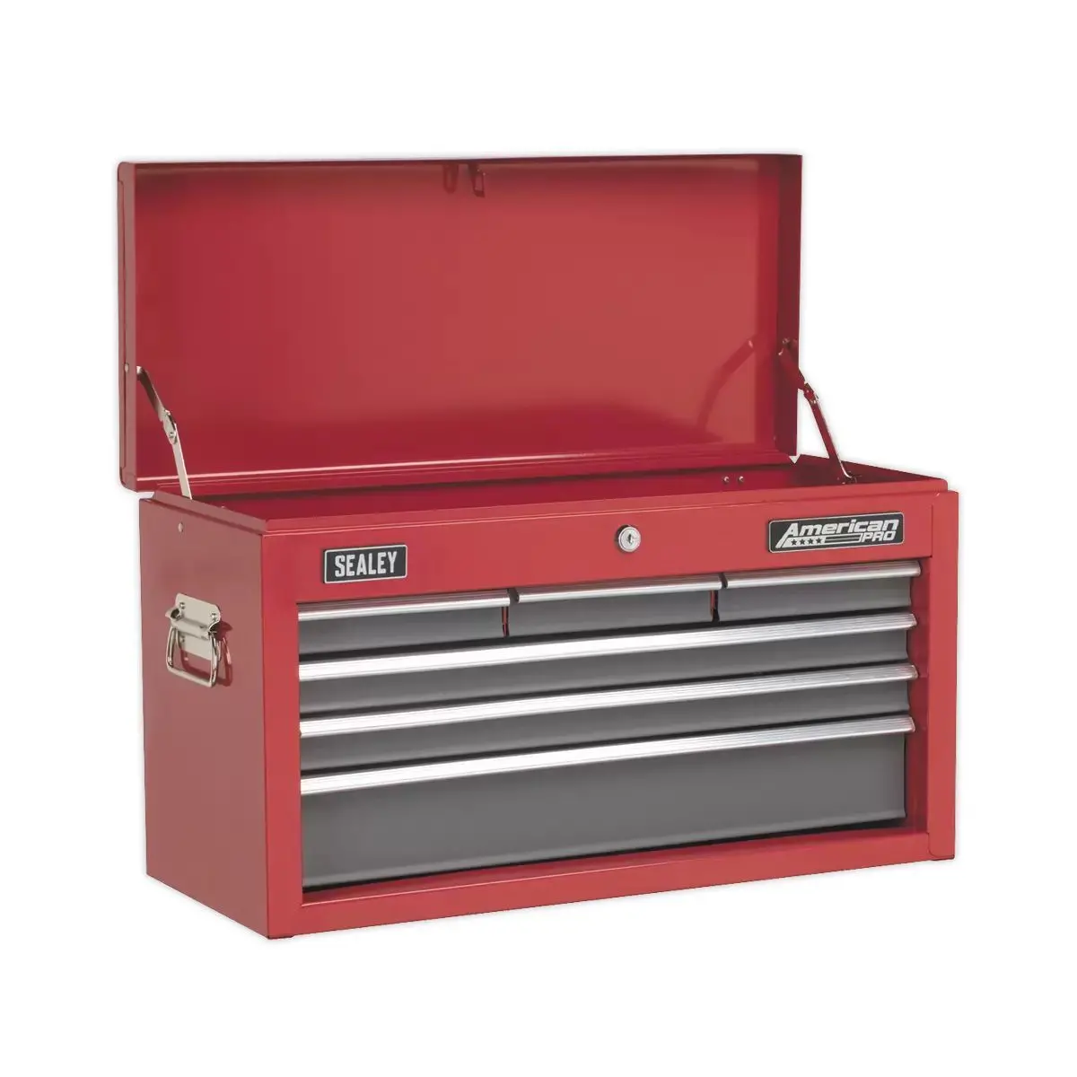 Sealey Ap2201bb 6 Drawer Topchest With Ball-Bearing Slides Red/Grey 1