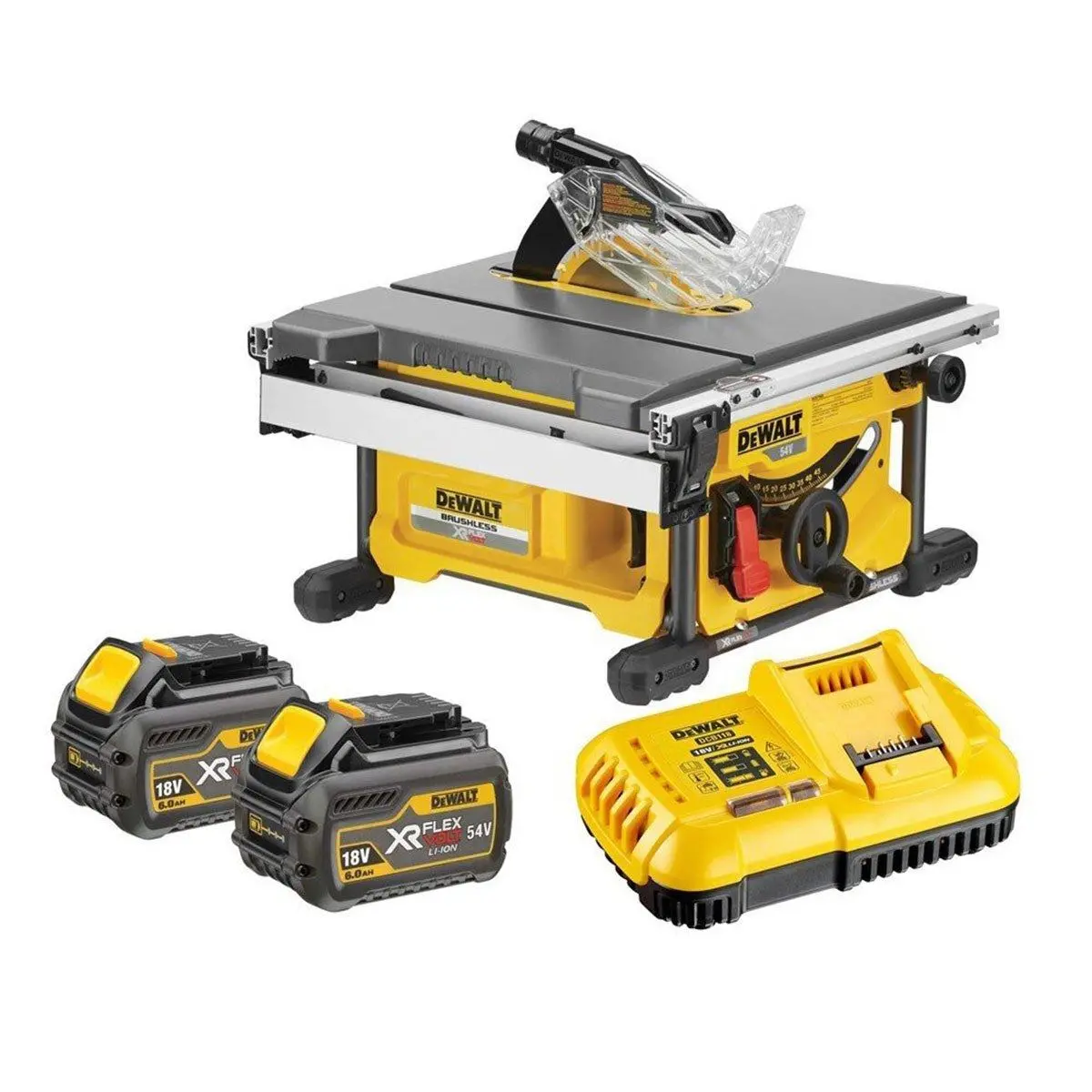 Dewalt Dcs7485t2 54V Flexvolt Brushless 210Mm Table Saw With 2 X 6.0Ah Batteries & Charger 1