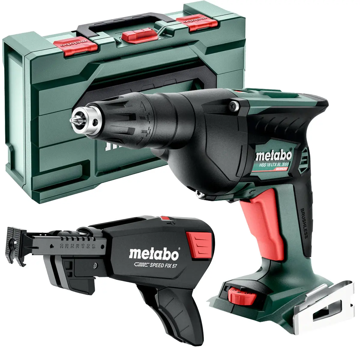 Metabo Hbs 18 Ltx Bl 3000 18V Brushless Drywall Screwdriver With Collated Attachment 1