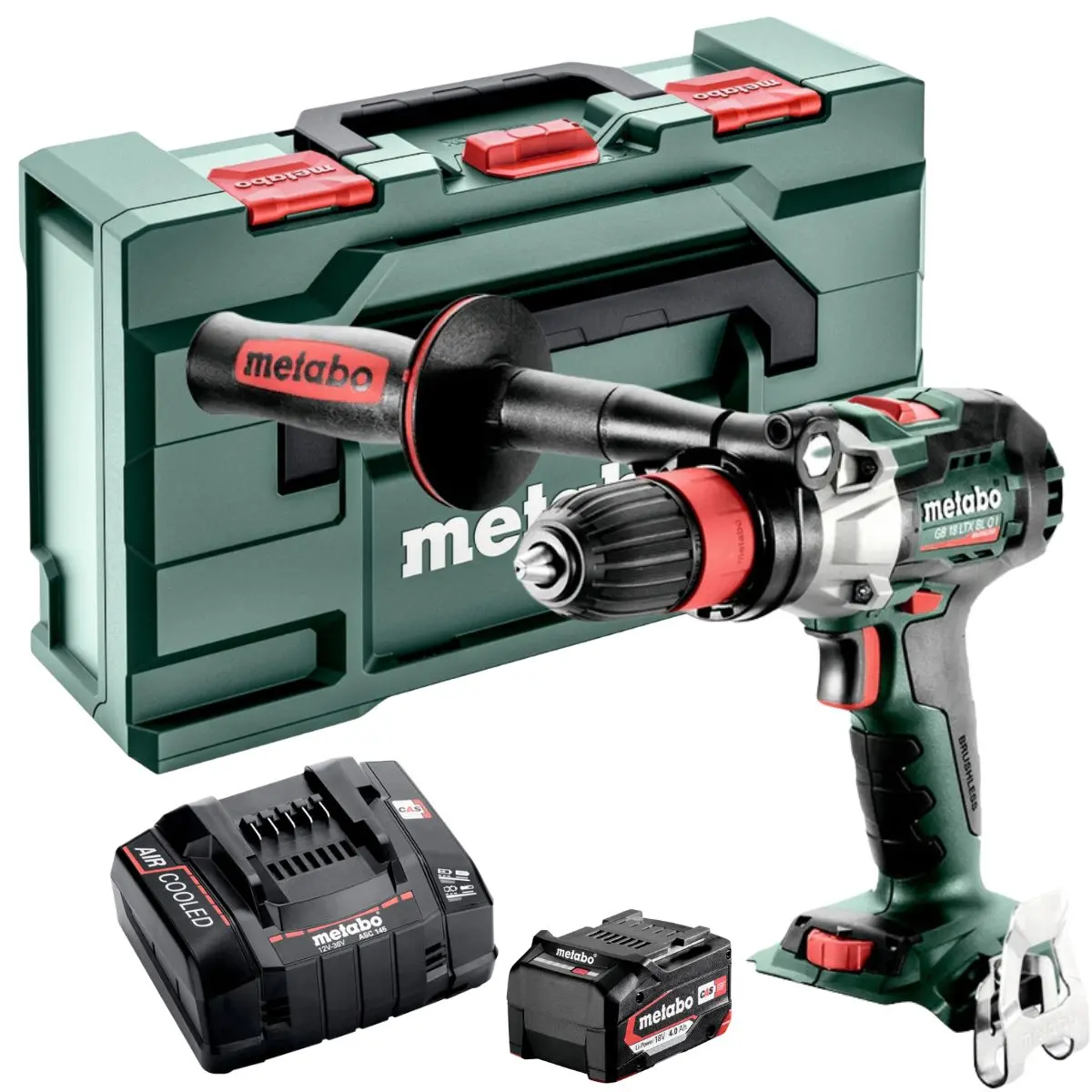 Metabo Gb 18 Ltx Bl Q I 18V Brushless Tapper With 1 X 4.0Ah Battery Charger & Metabox 1