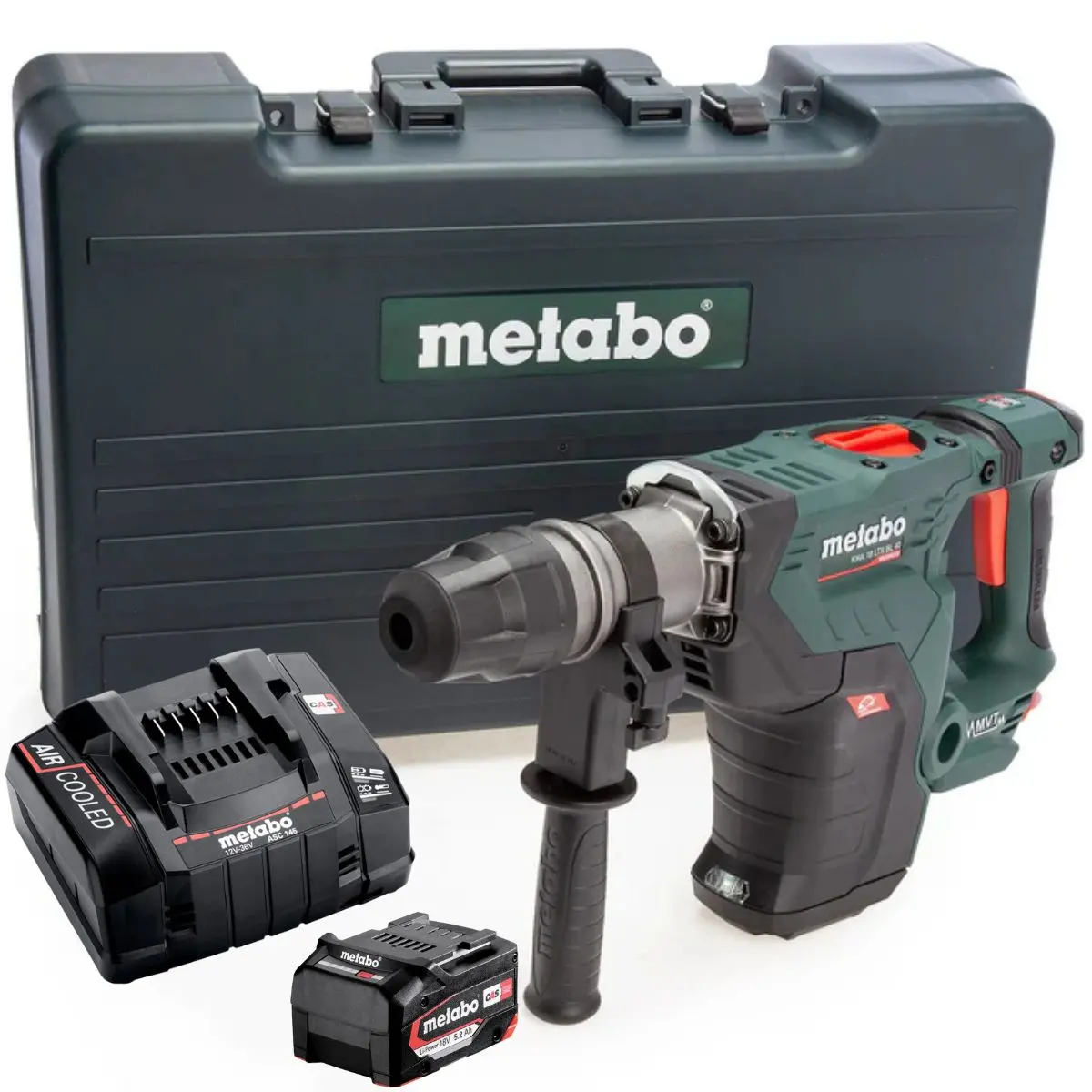 Metabo Kha 18 Ltx Bl 40 18V Brushless Sds-Max Combination Hammer Drill With 1 X 5.2Ah Battery Charger & Case 1
