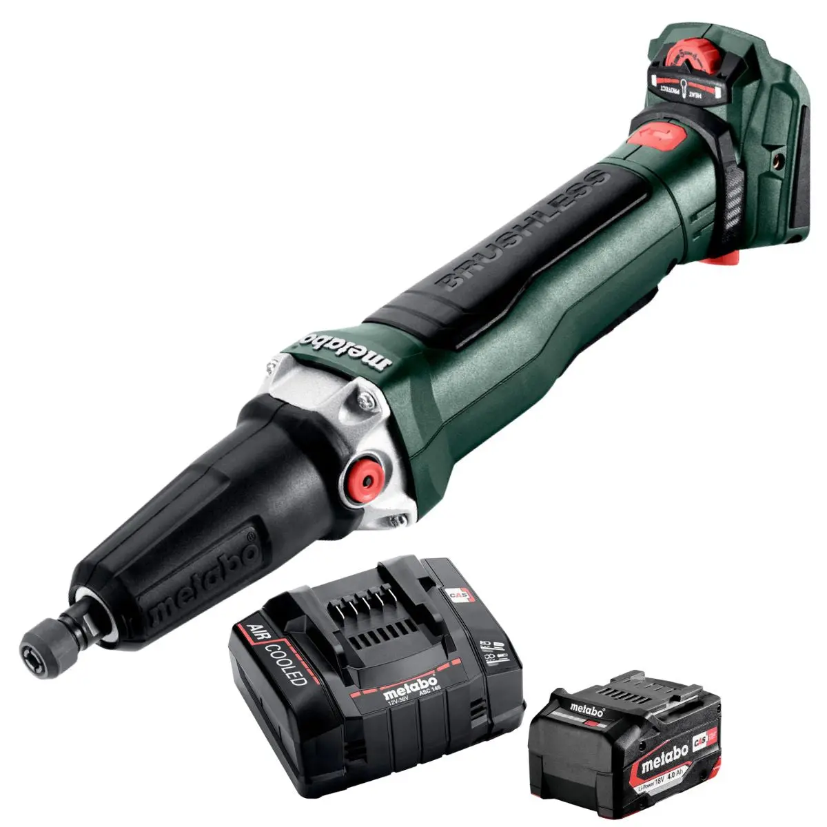 Metabo Gvpb 18 Ltx Bl 11-28 18V Brushless Die Grinder With Paddle Switch With 1 X 4.0Ah Battery & Charger 1