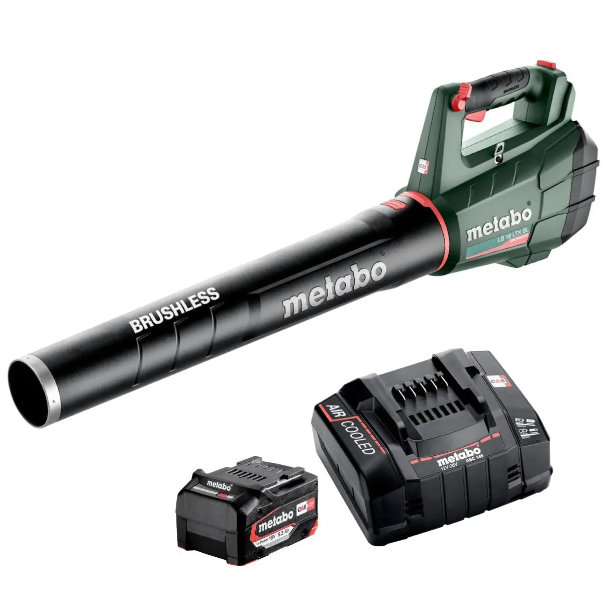 Metabo Lb 18 Ltx Bl 18V Brushless Leaf Blower With 1 X 5.2Ah Battery & Charger 1