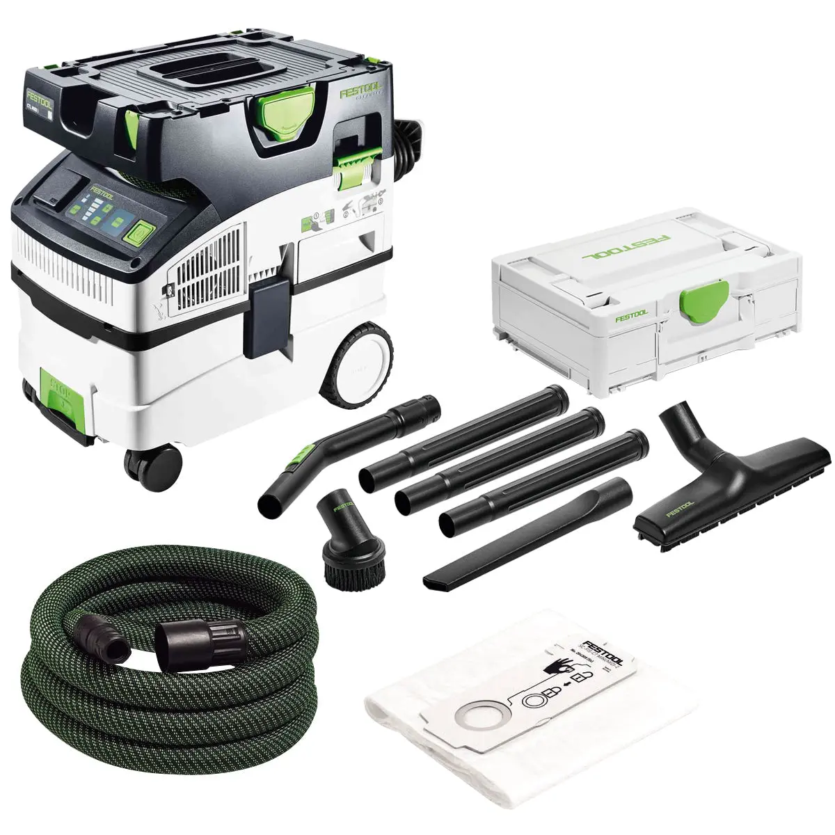 Festool Ctl Midi I 110V Gb Mobile Dust Extractor Cleantec - 578320 With Compact Cleaning Set 577257 1