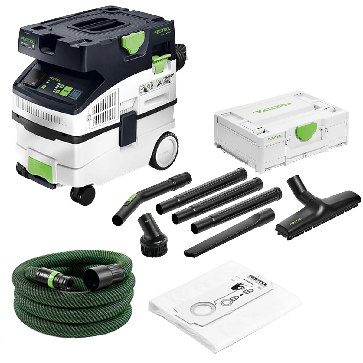 Festool Ctl Midi I 230V Gb Mobile Dust Extractor Cleantec - 578321 With Compact Cleaning Set 577257 1