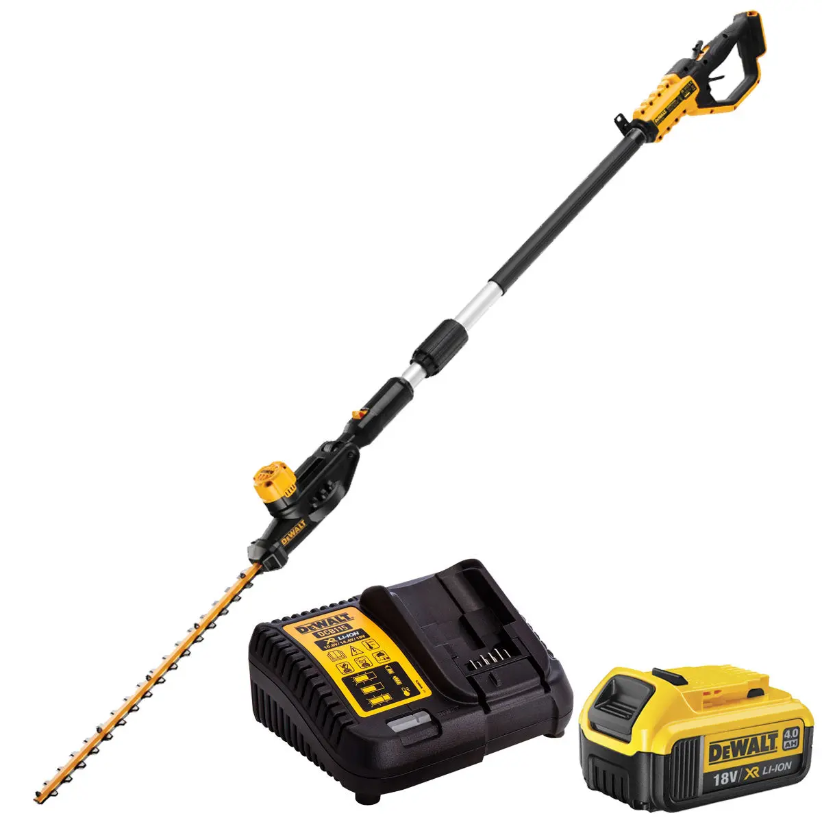 Dewalt Dcmph566n-Xj Xr 18V 55Cm Pole Hedge Trimmer With 1 X 4.0Ah Battery & Charger 1