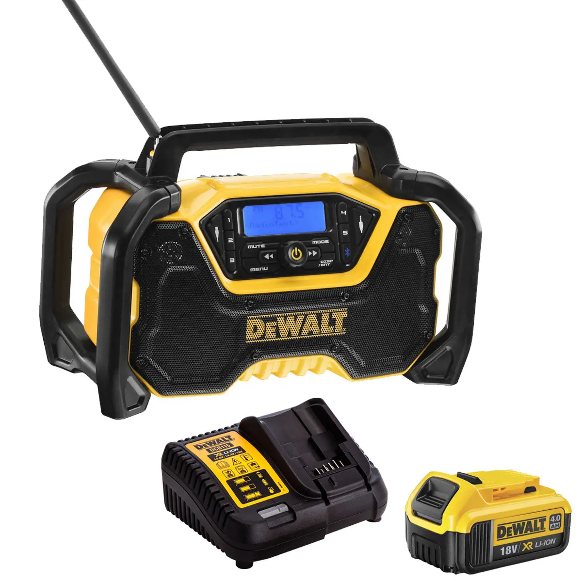 Dewalt Dcr029 12-18V Xr Compact Bluetooth Radio With 1 X 4.0Ah Battery & Charger 1