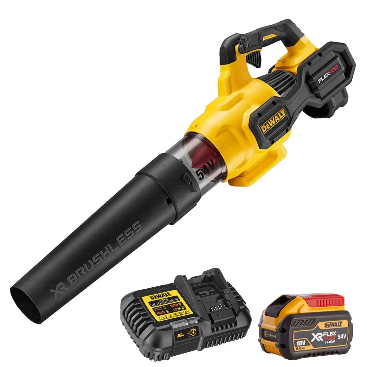 Dewalt Dcmba572n-Xj 54V Xr Flexvolt Brushless Axial Blower With 1 X 9.0Ah Battery & Charger 1