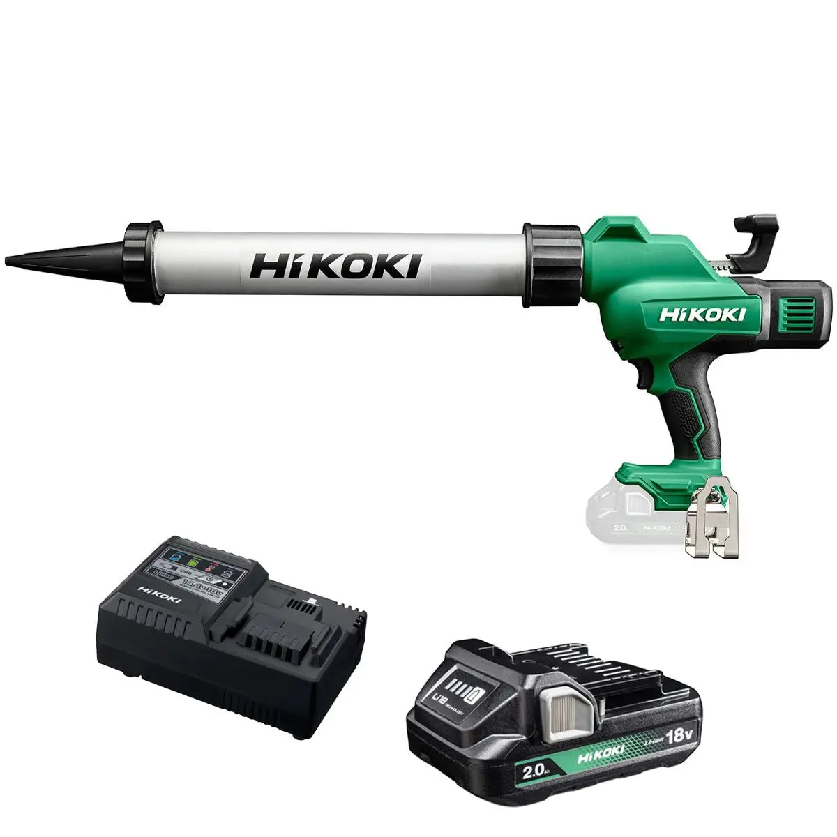 Hikoki Ac18daw5z 18V 600Ml Caulking Gun With 1 X 2.0Ah Battery & Charger 1