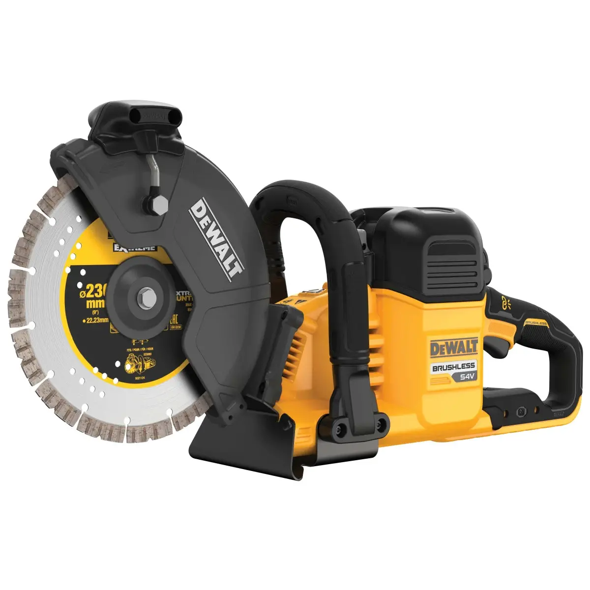 Dewalt Dcs691x2 54V Xr Flexvolt Brushless 230Mm Cut Off Saw With 2 X 9.0Ah Batteries & Charger 2