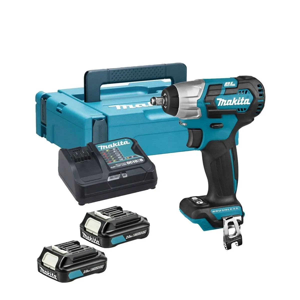 Makita Tw160dsaj 12V Max Cxt Impact Wrench With 2 X 2.0Ah Batteries, Charger & Case 1