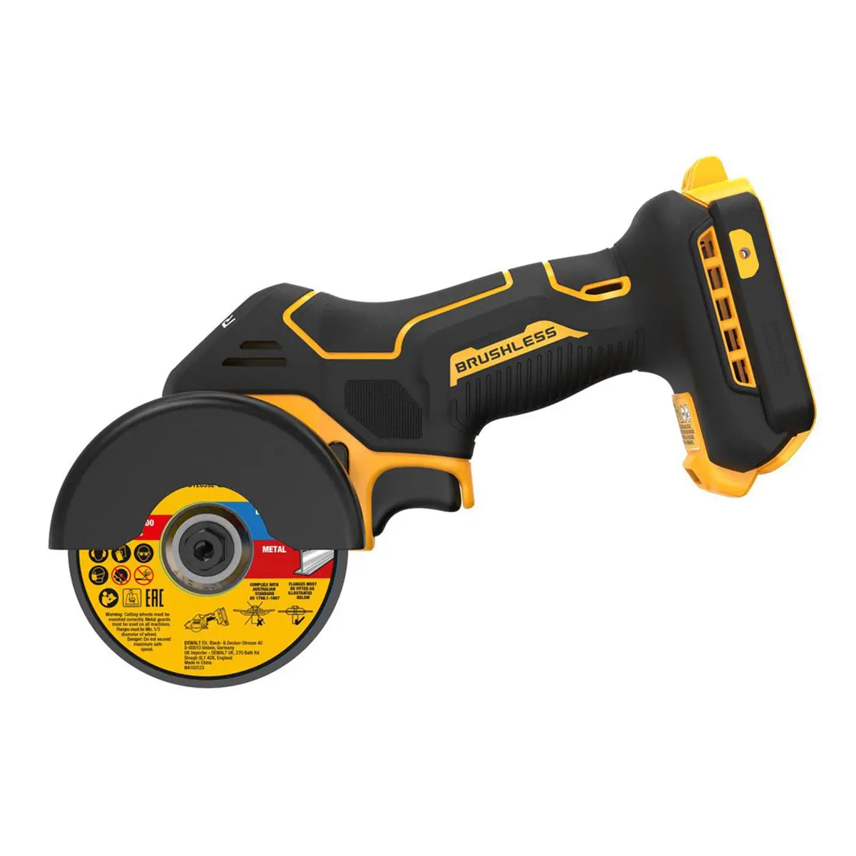 Dewalt Dcs438nt 18V Xr Brushless 76Mm Cut Off Saw With 1 X 6.0Ah Battery Charger & Case 2