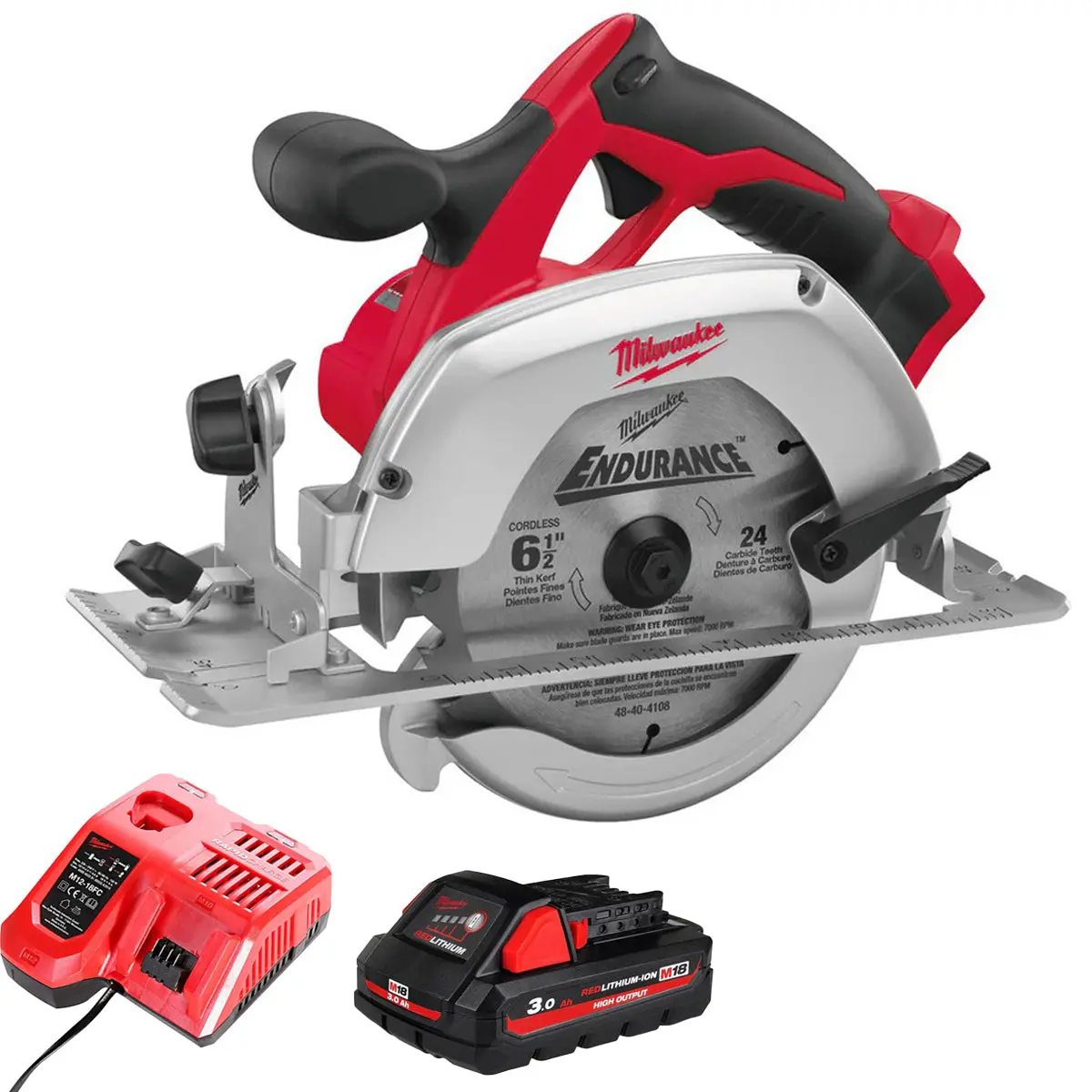Milwaukee M18hd18cs-0 18V 165Mm Circular Saw With 1 X 3.0Ah Battery & Charger 1