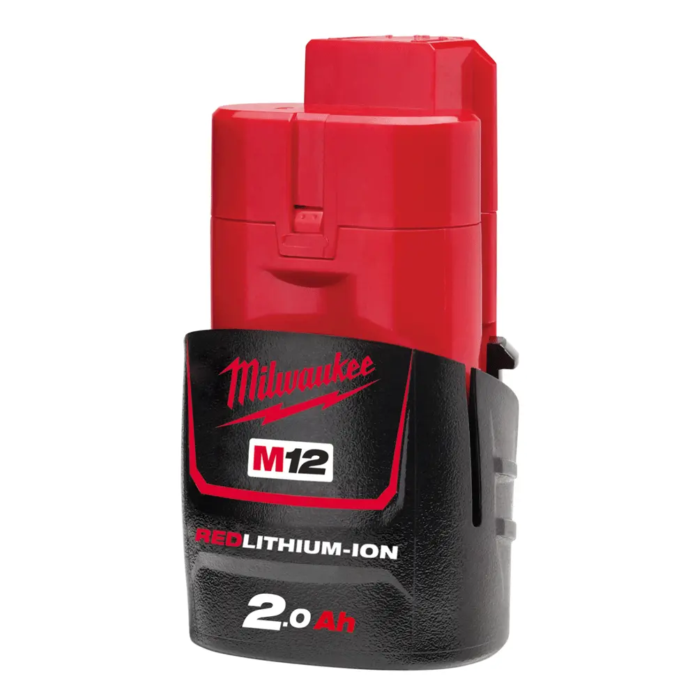 Milwaukee M12b2 12V 2.0Ah Red Lithium-Ion Battery 4932430064 1