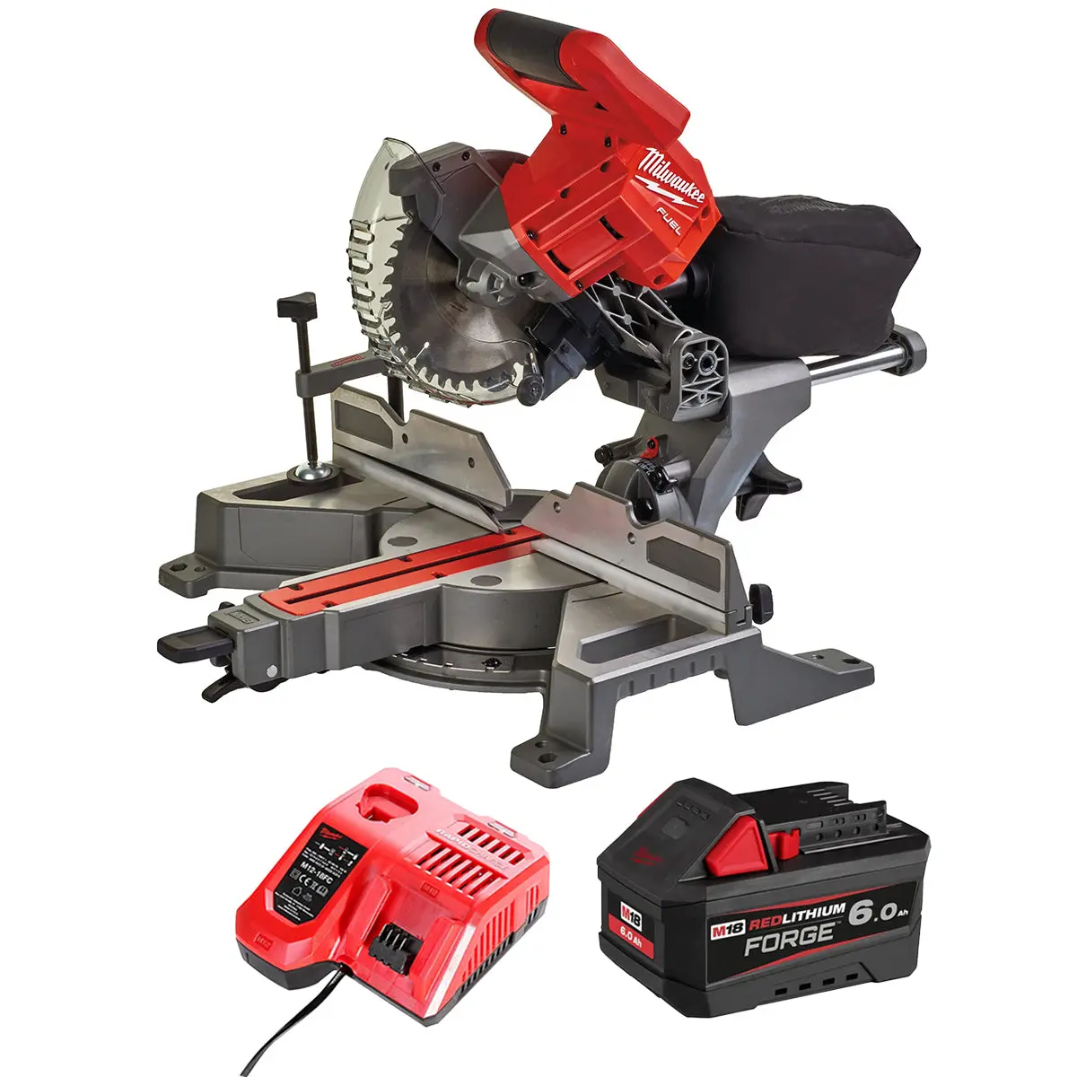 Milwaukee M18fms190-0 18V Fuel Brushless 190Mm Mitre Saw With 1 X 6.0Ah Battery & Charger 1