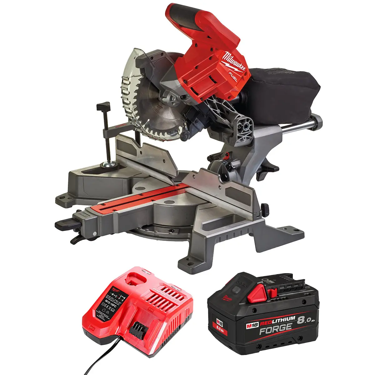 Milwaukee M18fms190-0 18V Fuel Brushless 190Mm Mitre Saw With 1 X 8.0Ah Battery & Charger 1