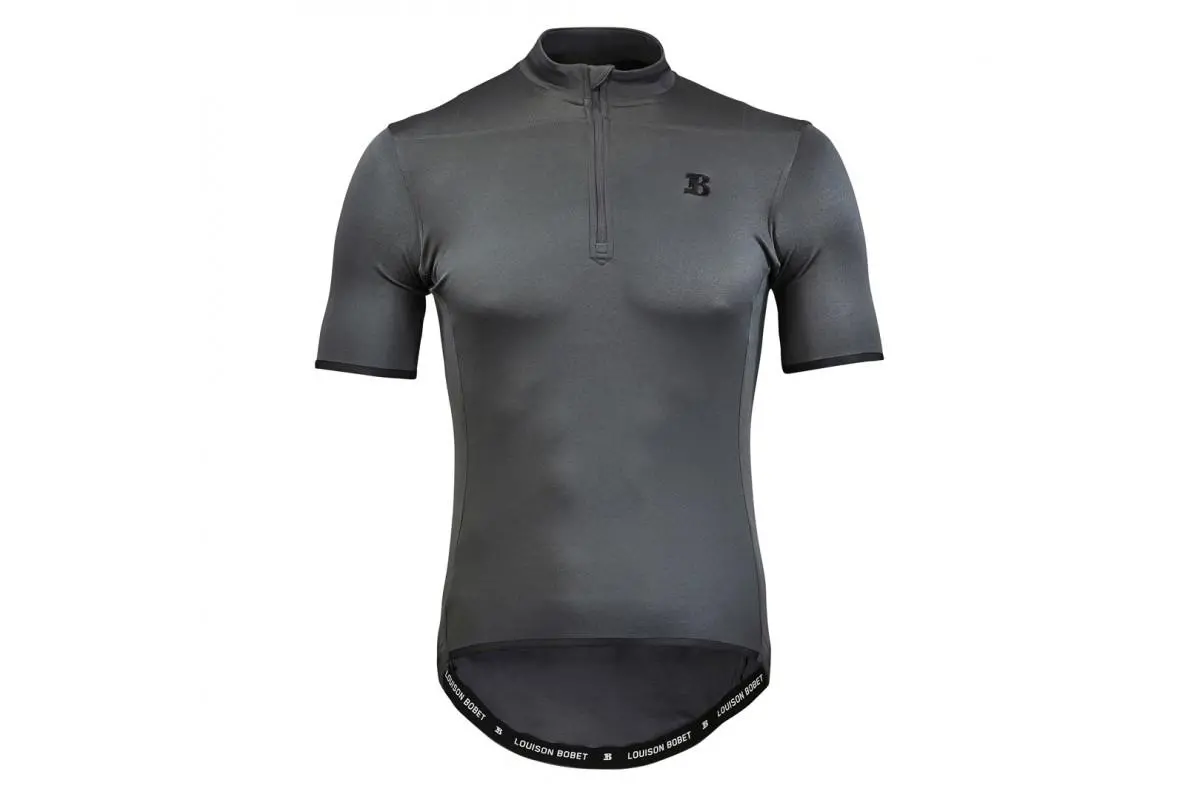 Louison Bobet Briancon 53 Short Sleeve Jersey, Grey 1