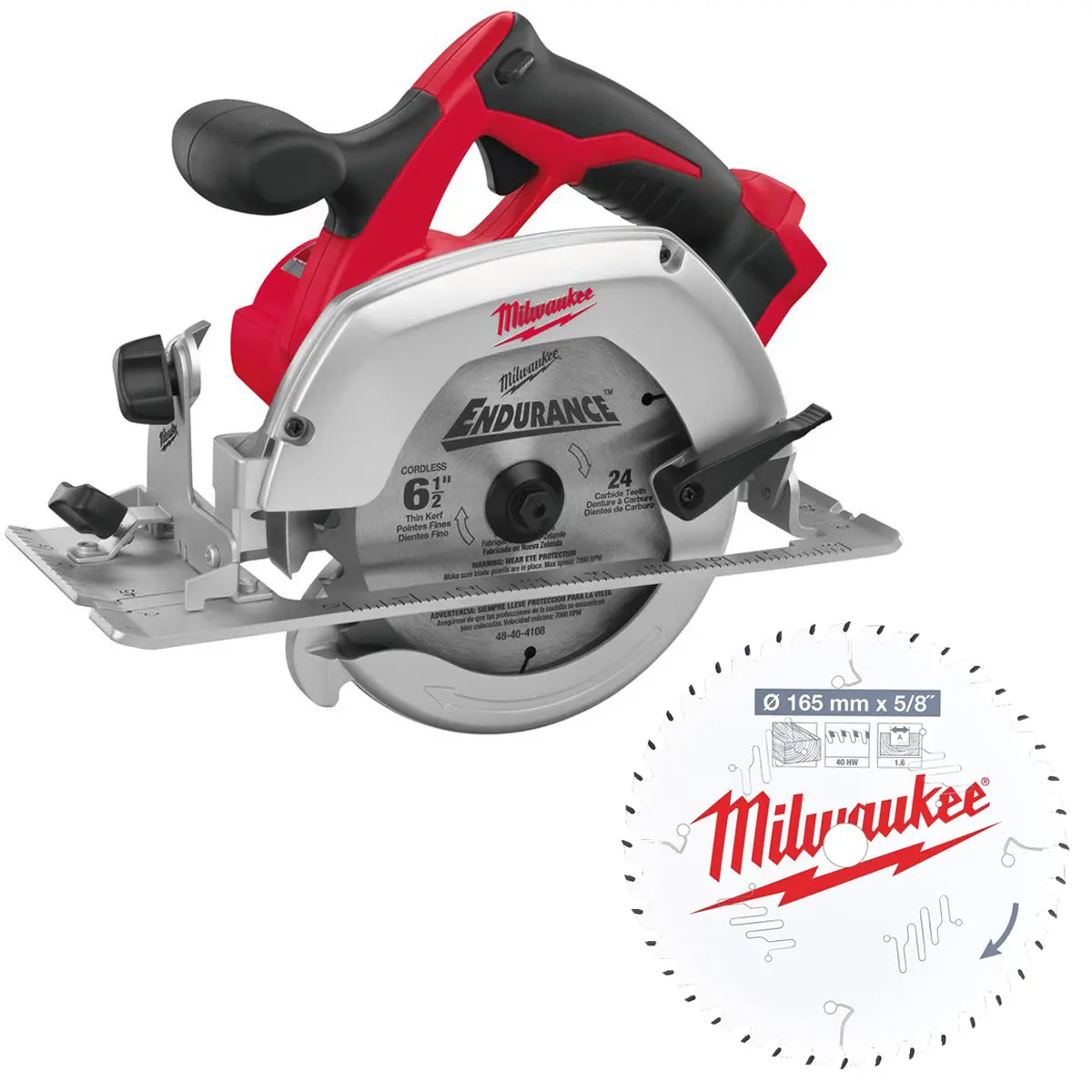 Milwaukee M18hd18cs-0 18V 165Mm Circular Saw With 40T Wood Blade 1