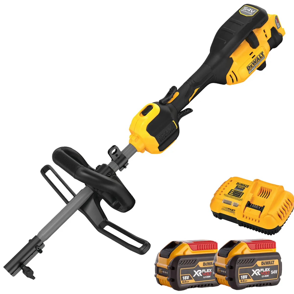 Dewalt Dcmas5713n-Xj 54V Flexvolt Brushless Split Boom With 2 X 9.0Ah Battery & Charger 1