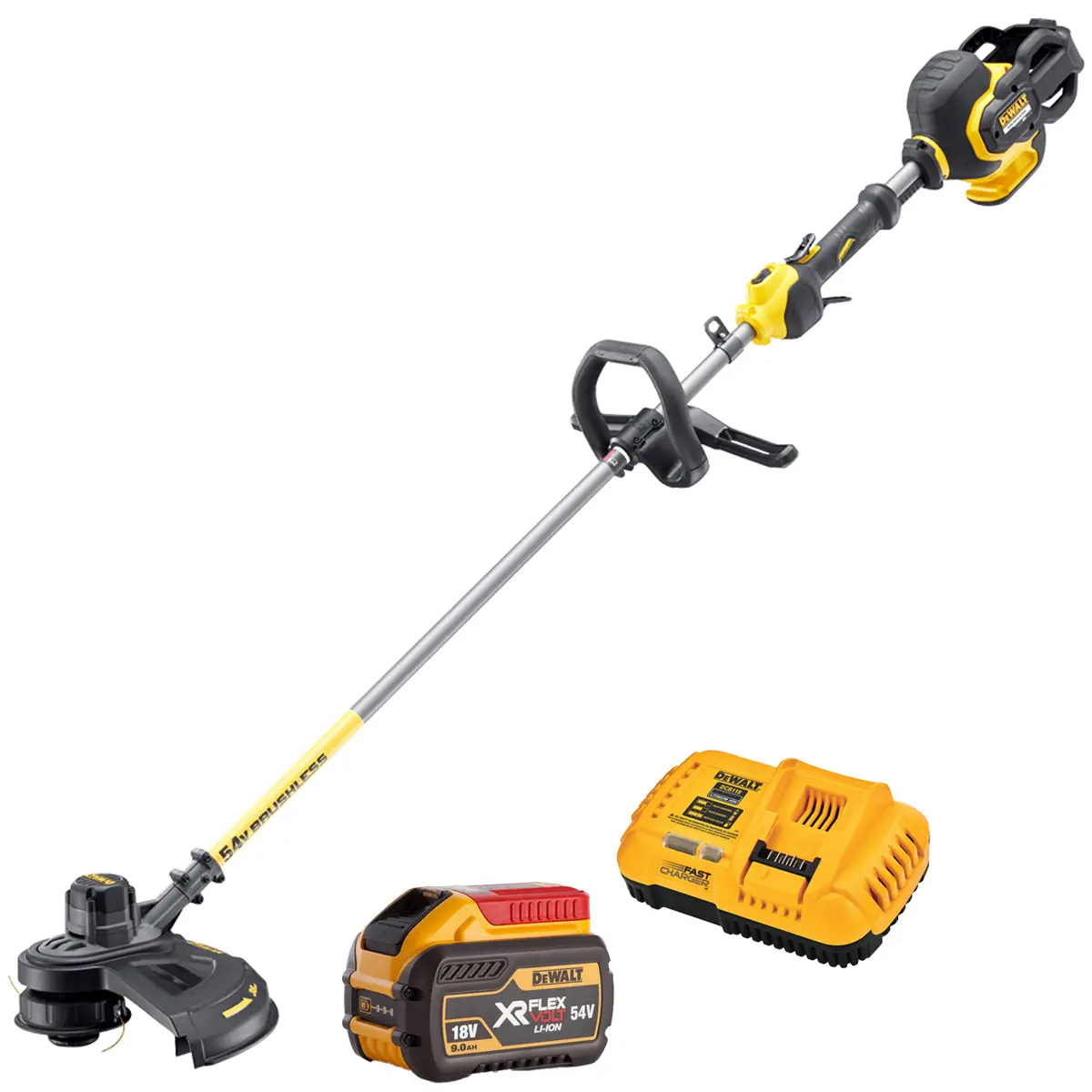 Dewalt Dcm571n-Xj 54V Flexvolt Brushless Trimmer Cutter With 1 X 9.0Ah Battery & Charger 1